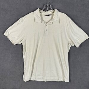 Oakley Polo Shirt Mens Size XL Short Sleeve Regular Fit Ivory Golf